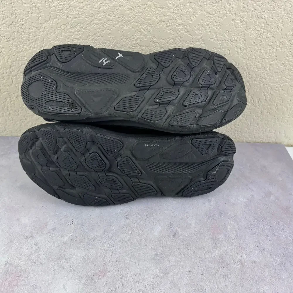 HOKA Clifton 9 Mens 12 D Black Running Shoes 1127895 BBLC